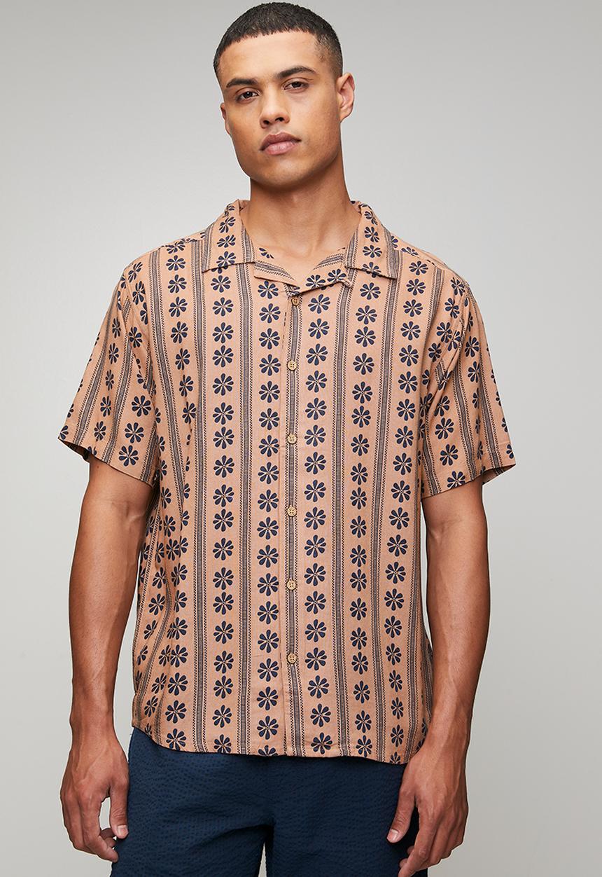 RVCA - Daisied Shirt - Warm Taupe