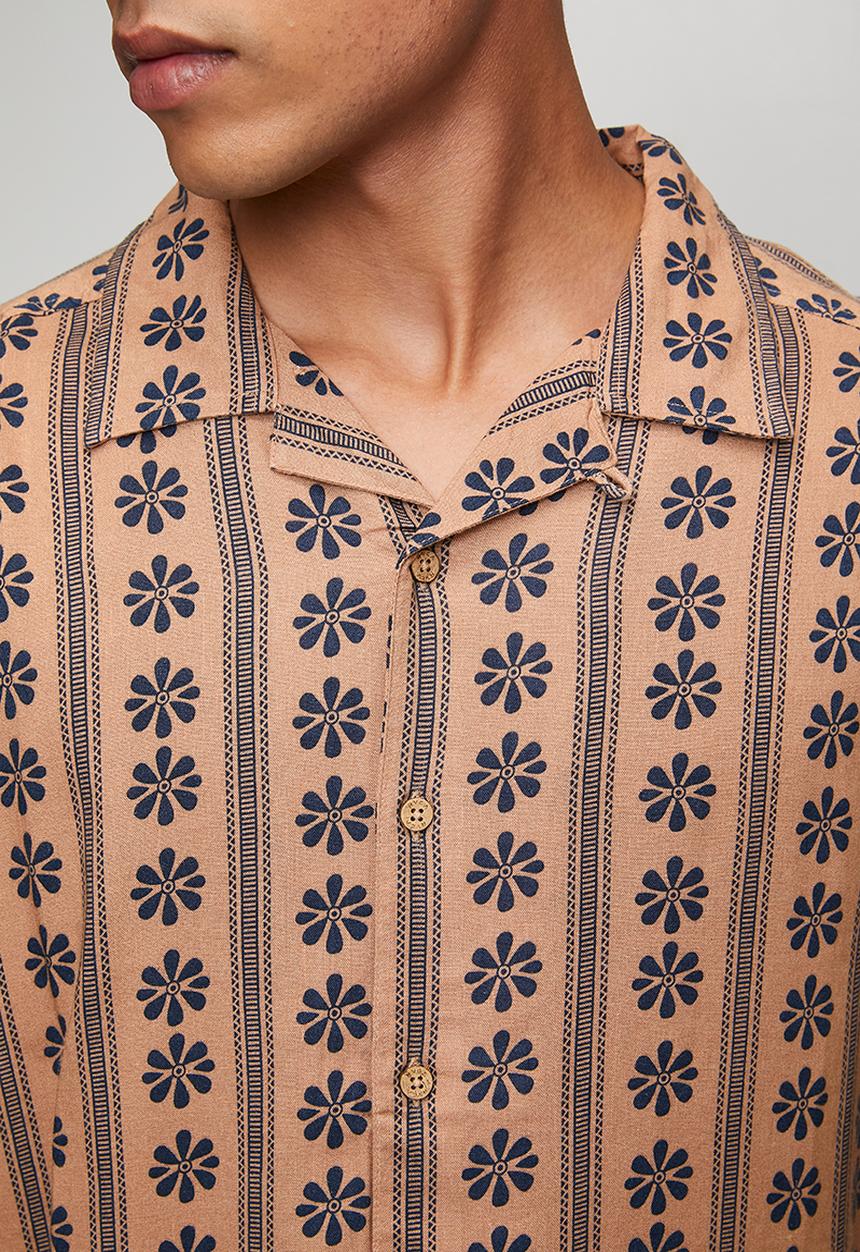 RVCA - Daisied Shirt - Warm Taupe