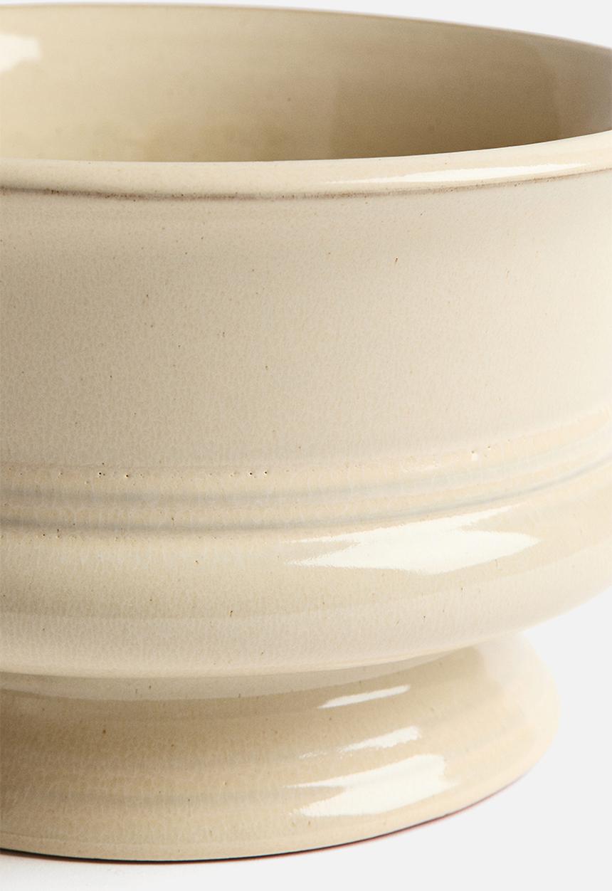 H&M - Wide reactive-glaze terracotta plant pot - light beige