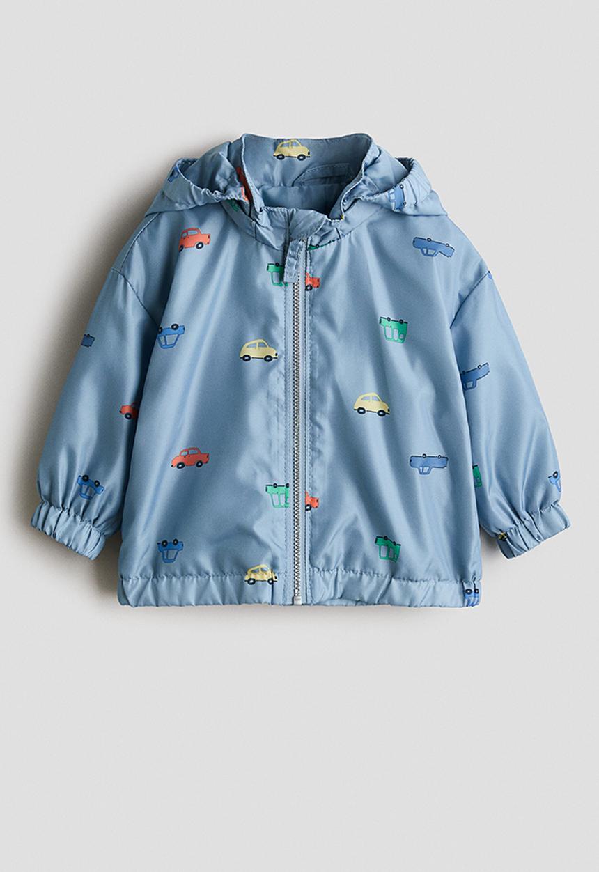 H&M - Printed jacket - light blue/cars