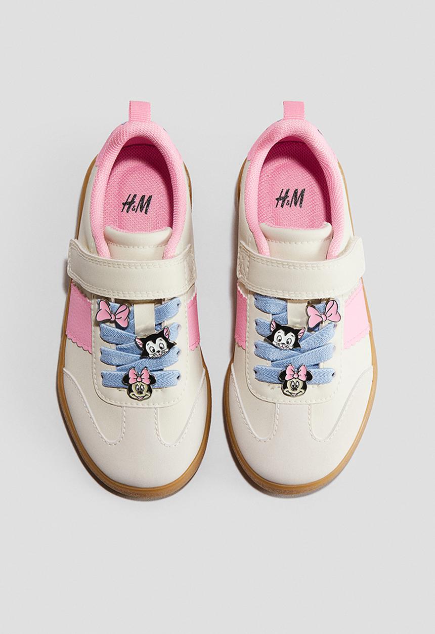 H&M - Motif-detail trainers - white/minnie mouse
