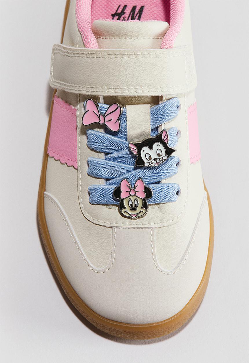 H&M - Motif-detail trainers - white/minnie mouse