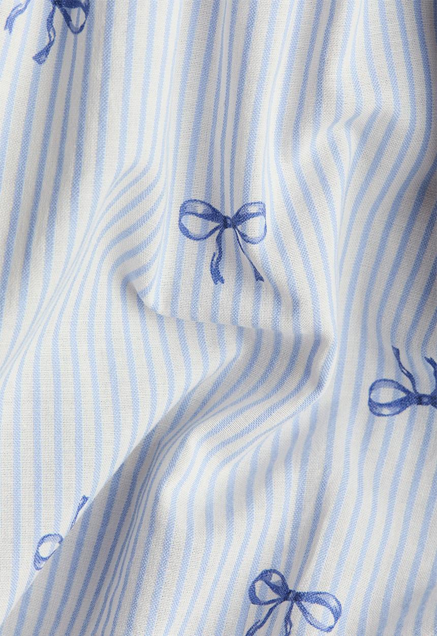 H&M - Flared cotton dress - white/bows
