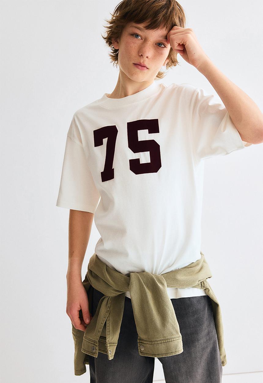 H&M - Printed t-shirt - white/75