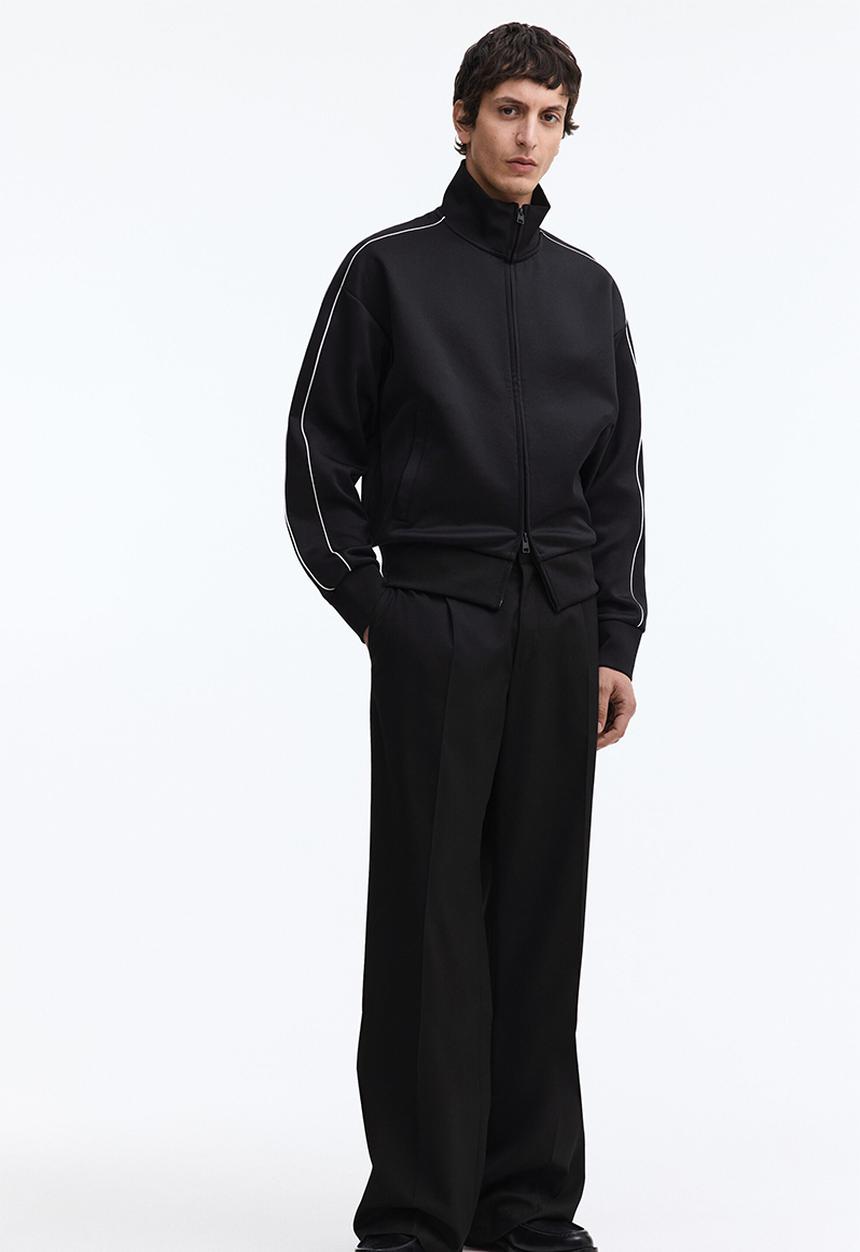 H&M - Loose fit track jacket - black