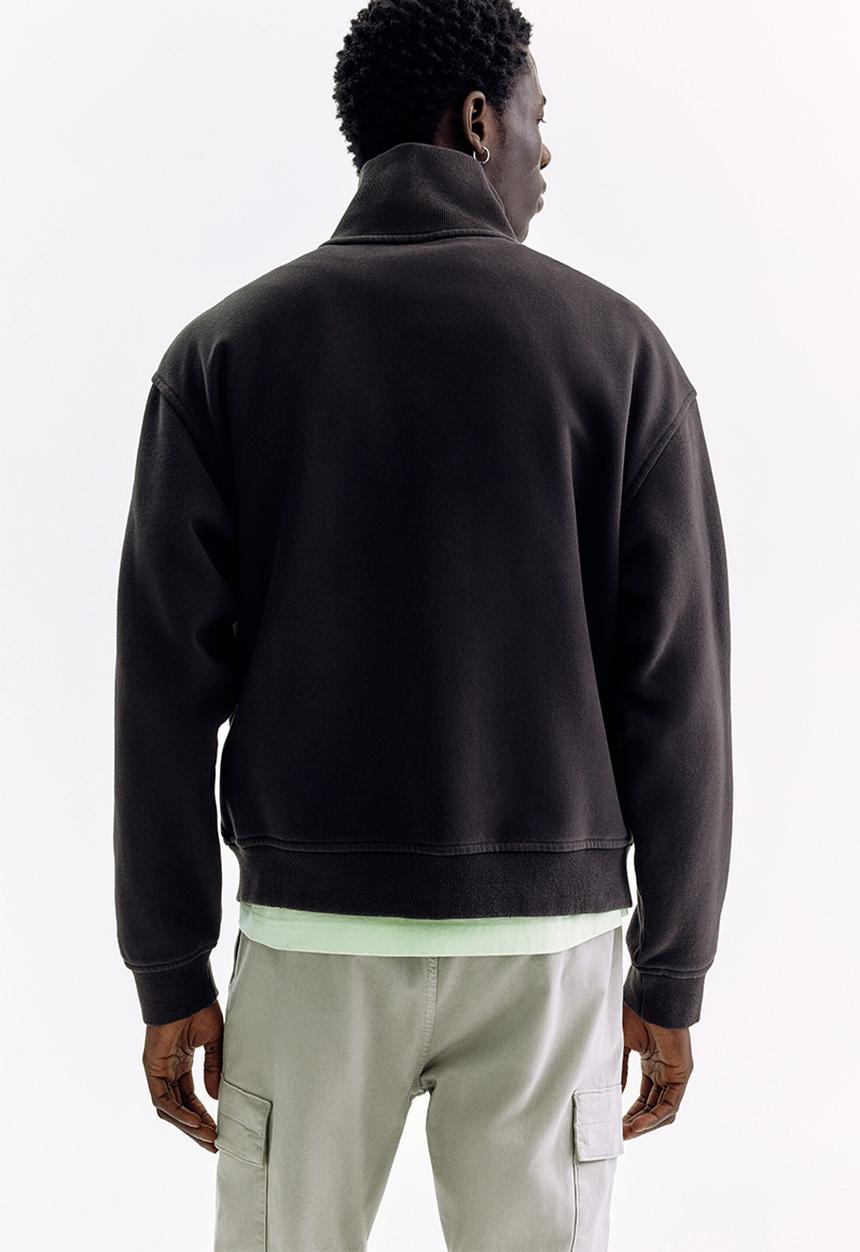 H&M - Relaxed fit boxy-style track jacket - black