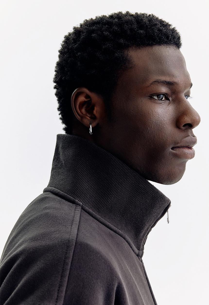 H&M - Relaxed fit boxy-style track jacket - black