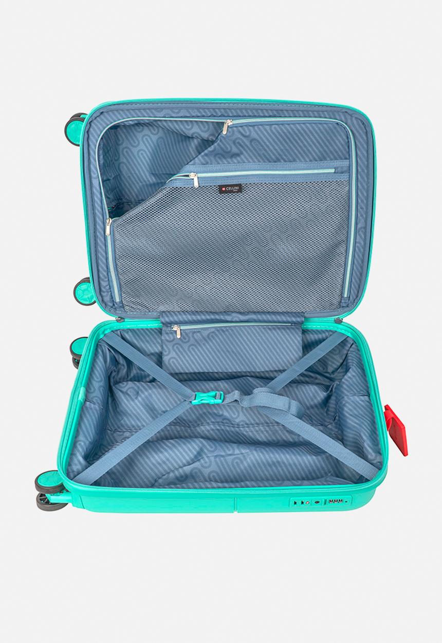 Cellini - Carry-On Trolley Case - Aqua Green