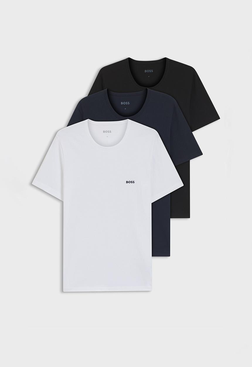 BOSS - TShirt RN 3Pk Classic -Black/ White/ Blue