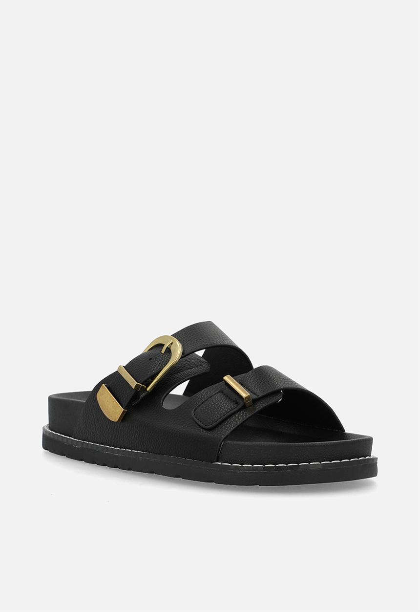 Madison® - Moss two strap slide - black