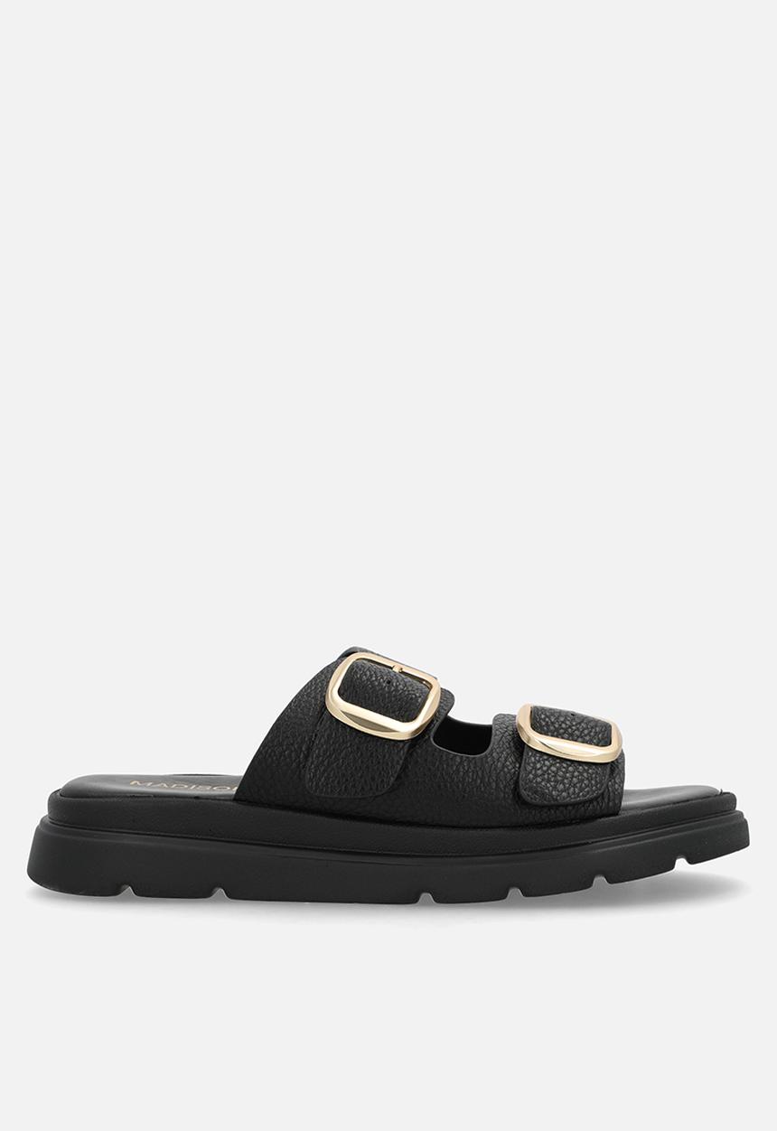 Madison® - Becka two strap slide - black
