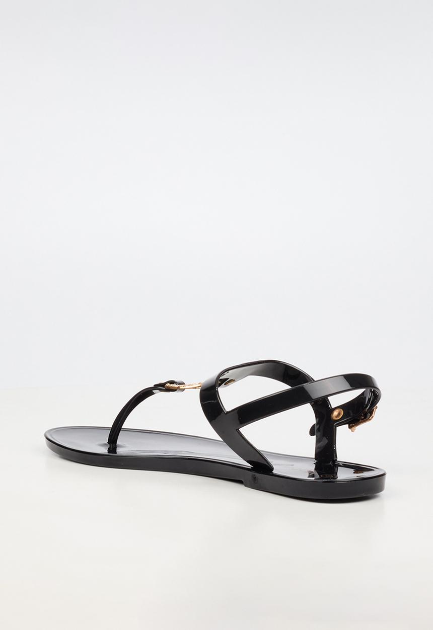 Viabeach - Birdy 1 diamante trim jelly sandal - black