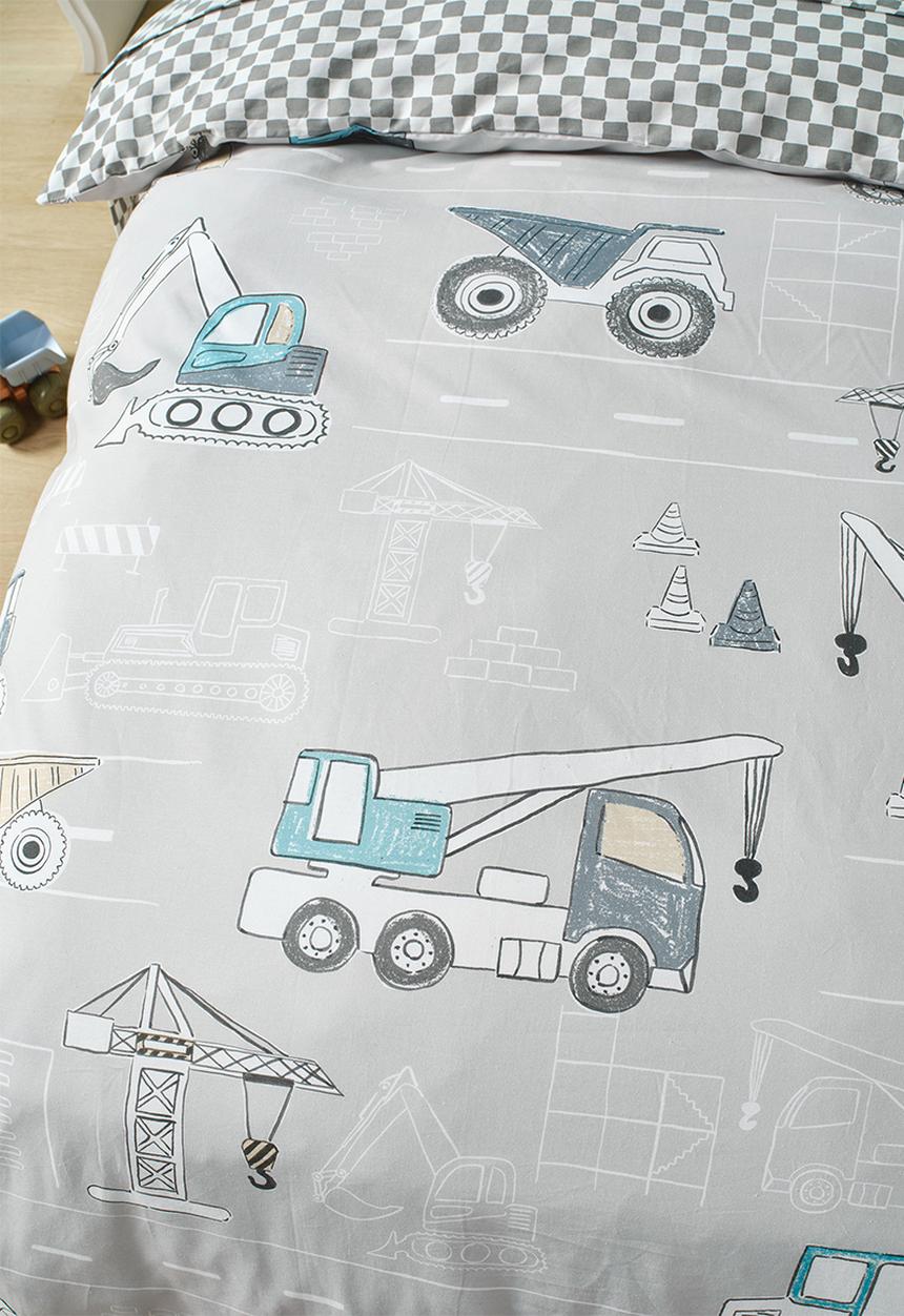 Linen House - Construction Day Duvet Cover Set - Grey
