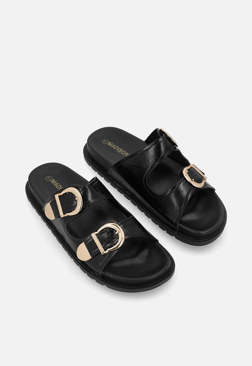 Madison® - Barbara two strap slide - black