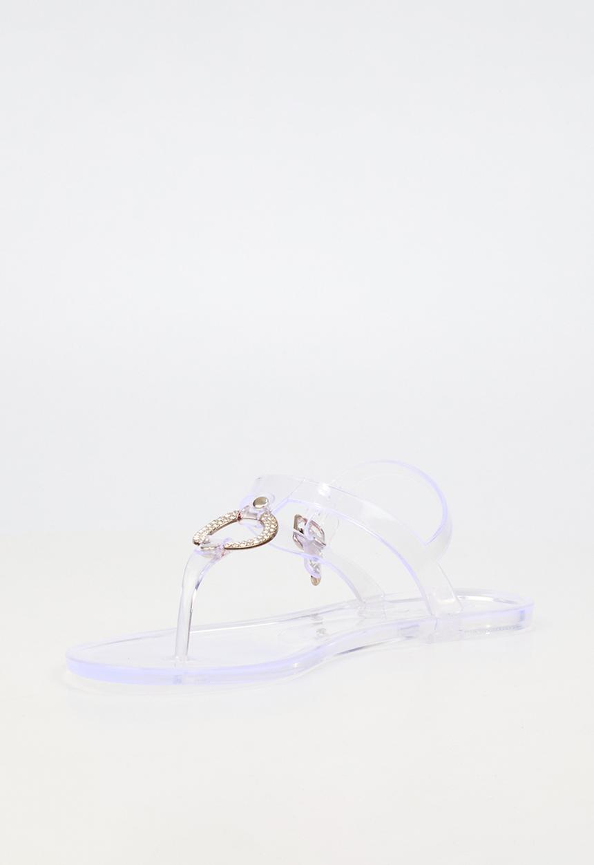 Viabeach - Birdy 1 diamante trim jelly sandal - clear