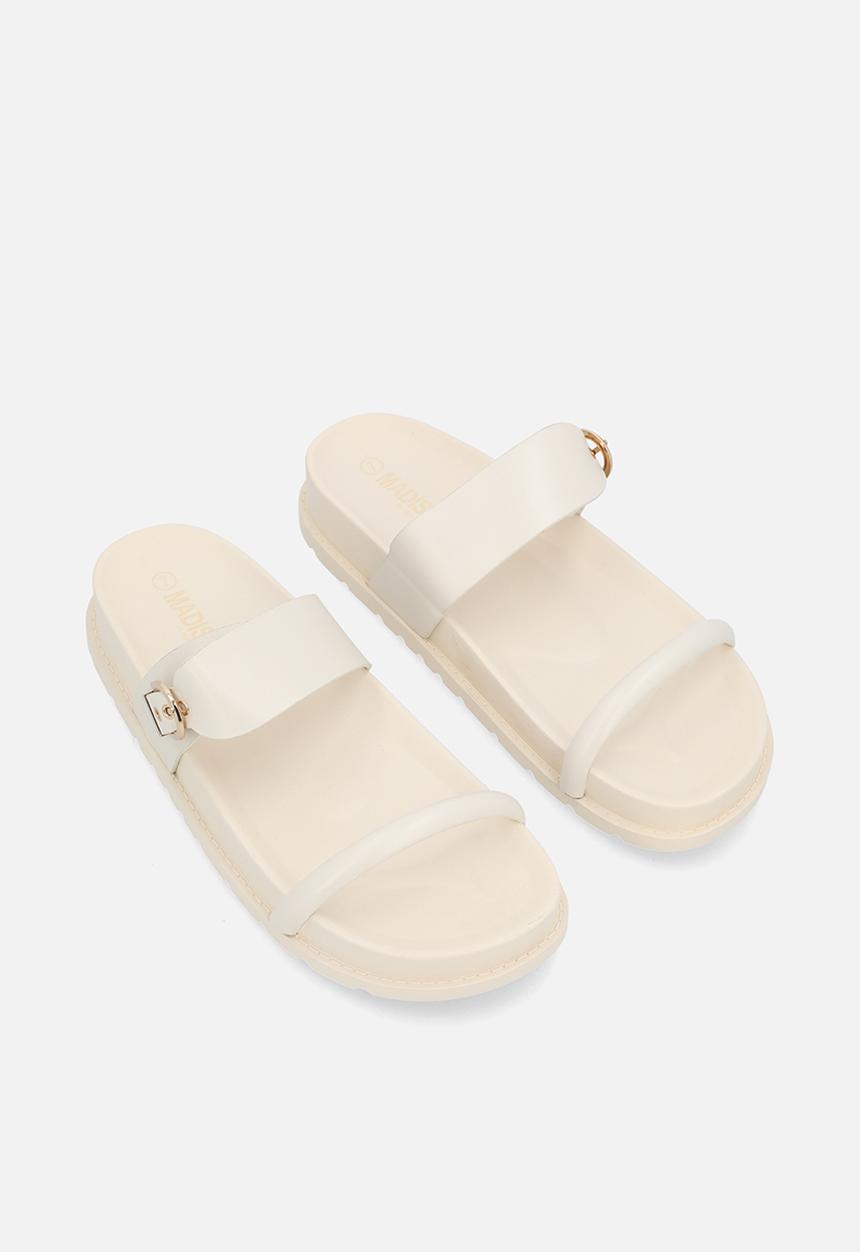 Madison® - Lily two strap slide - off white