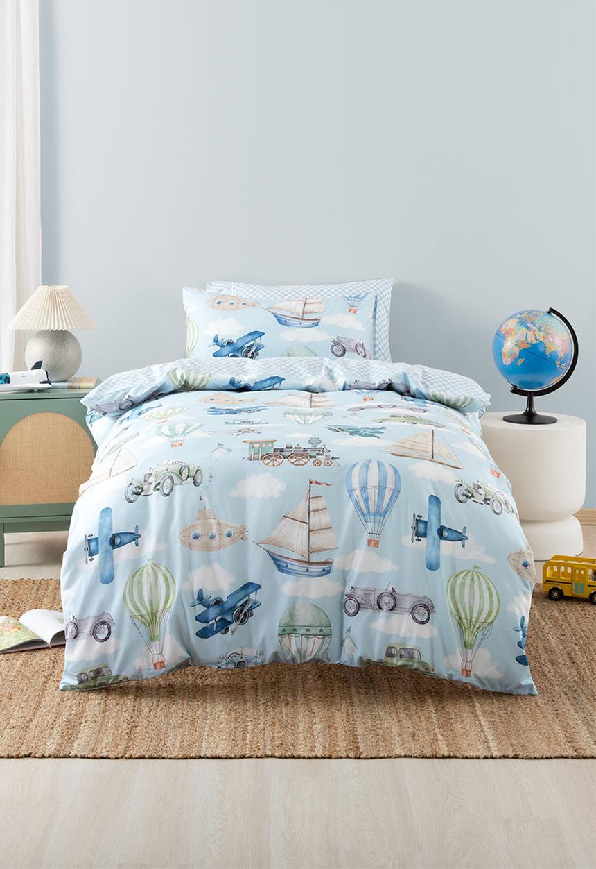 Linen House - Jetset Journey Duvet Cover Set - Blue