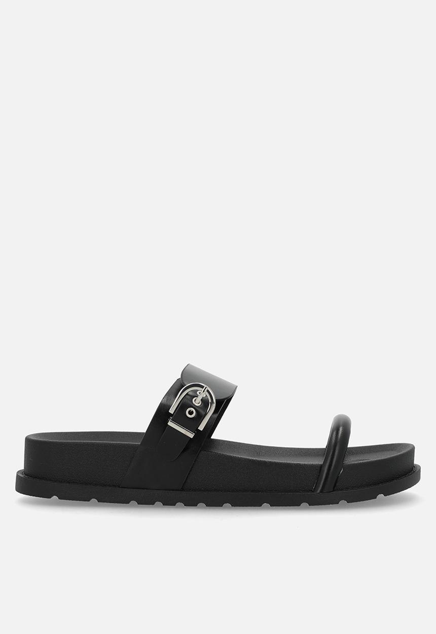 Madison® - Lily two strap slide - black