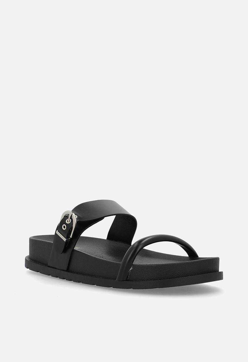 Madison® - Lily two strap slide - black