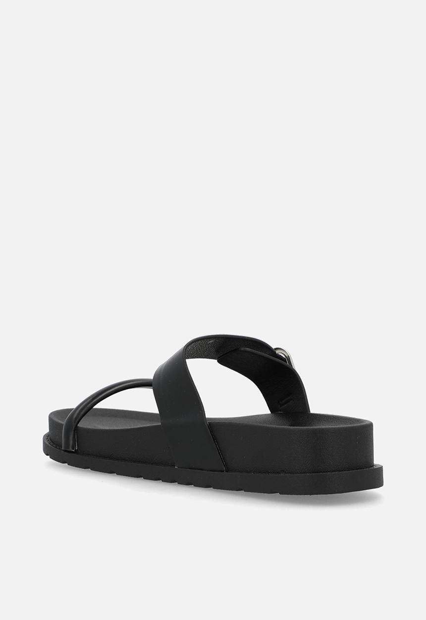 Madison® - Lily two strap slide - black
