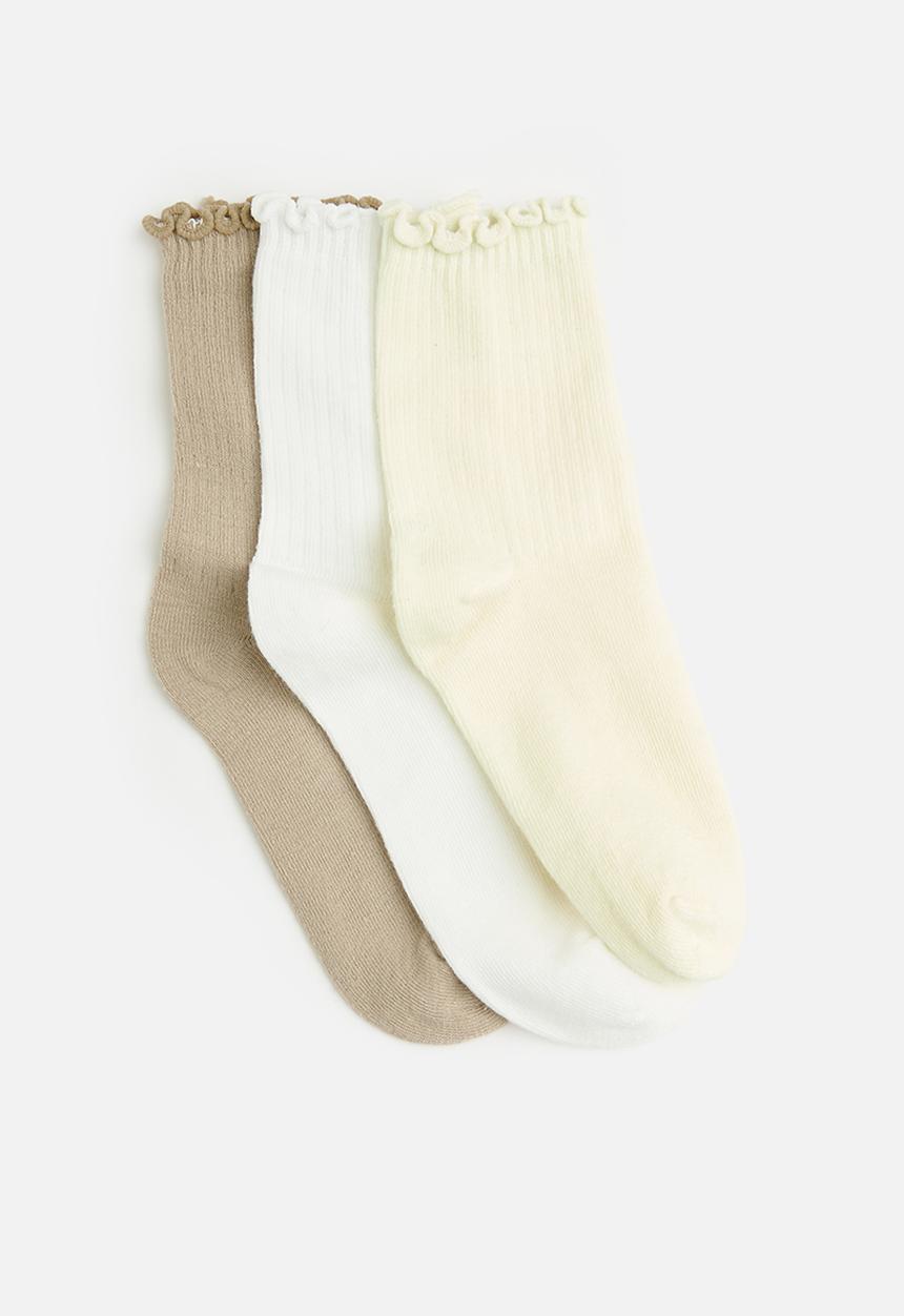 Tessa Design - 3 Pack frill trim socks - mixed