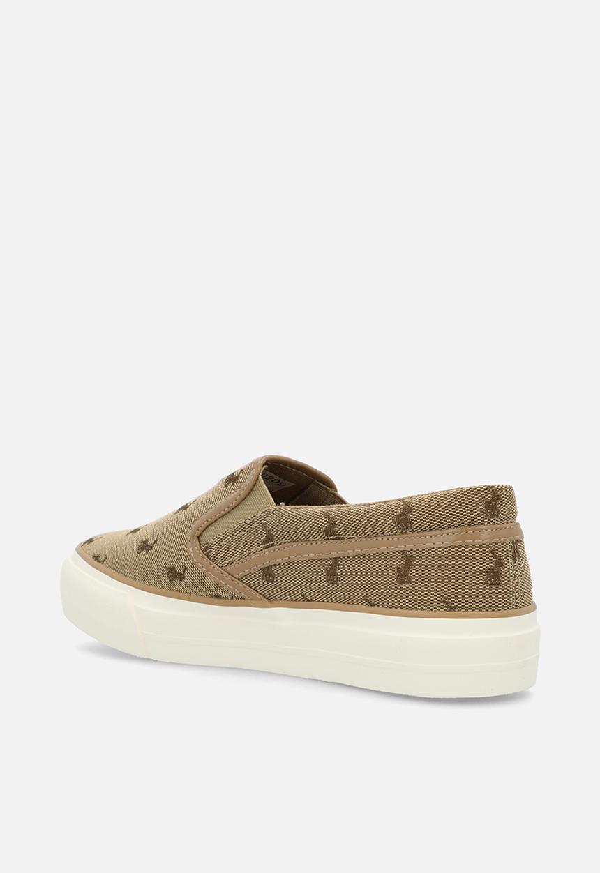 POLO - Jacquard platform slip on - stone
