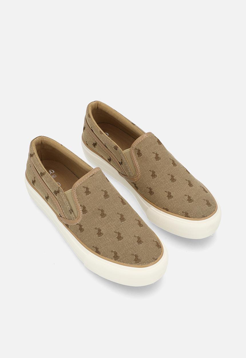POLO - Jacquard platform slip on - stone
