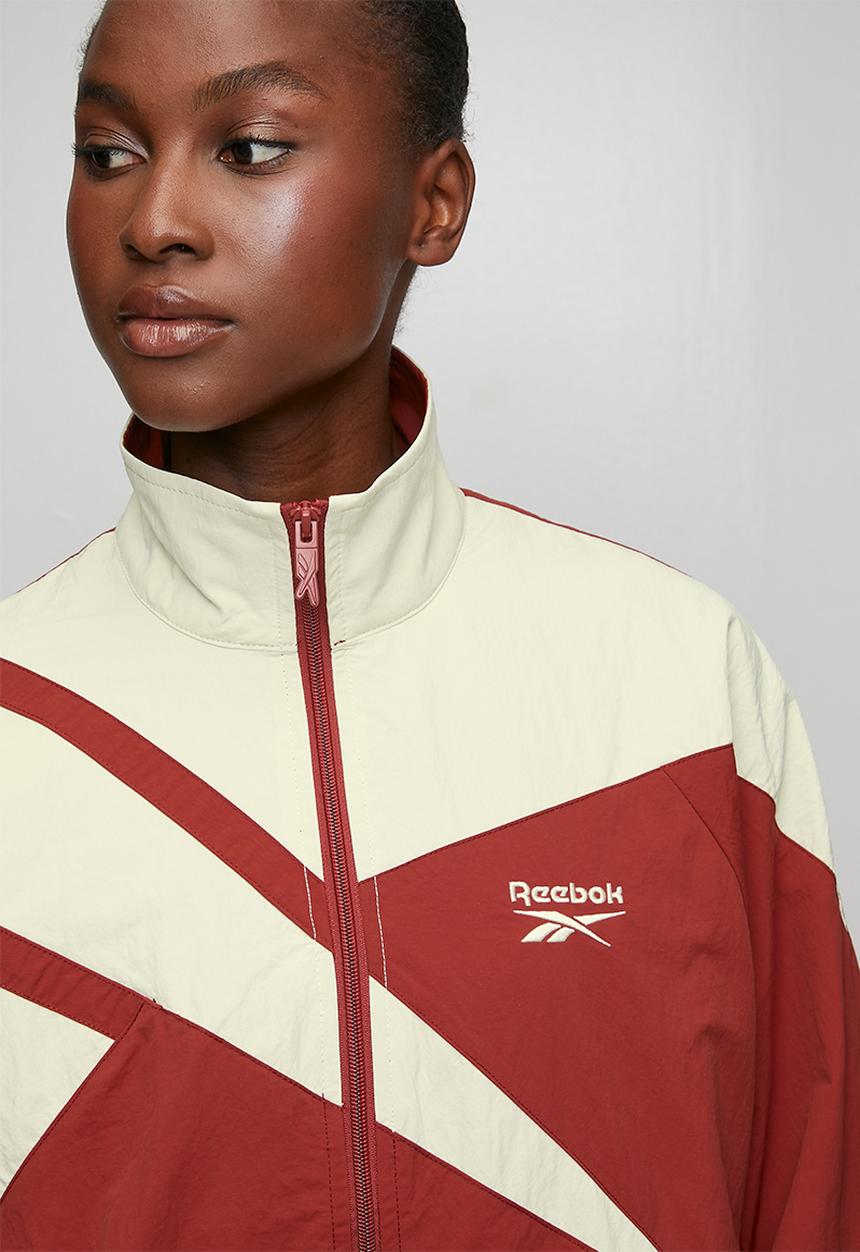 Reebok - Women's Icon Open Hem Tracktop - Heritage Red/Linen