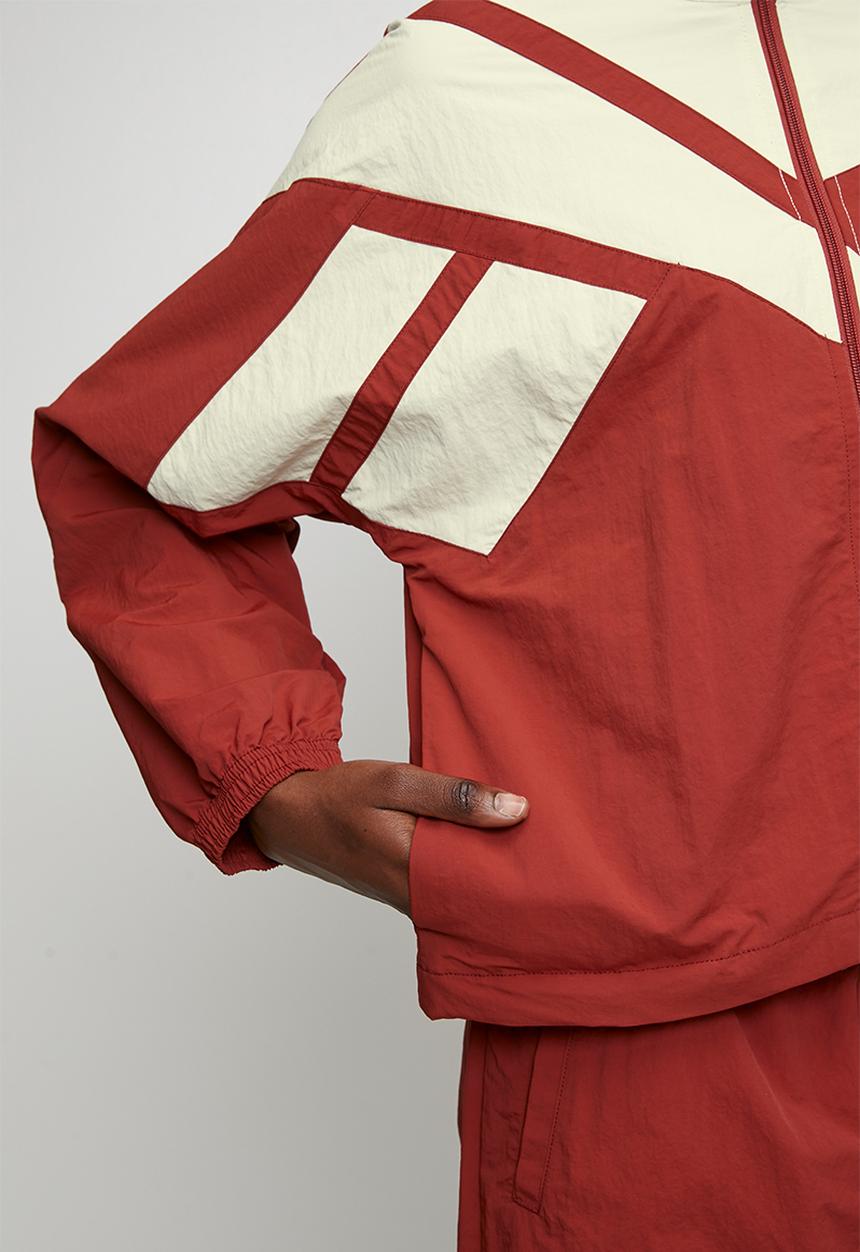 Reebok - Women's Icon Open Hem Tracktop - Heritage Red/Linen