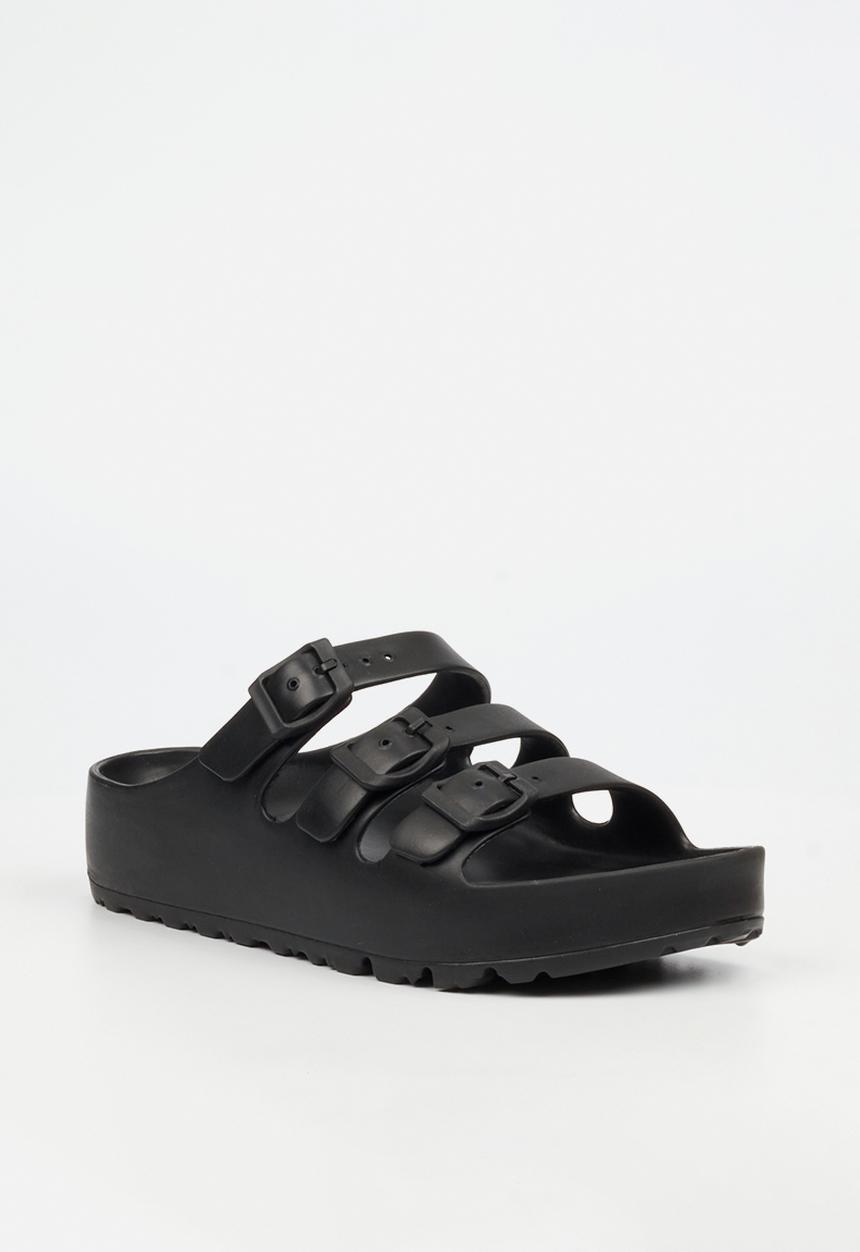 Viabeach - Myla 1 triple buckle sandal - black