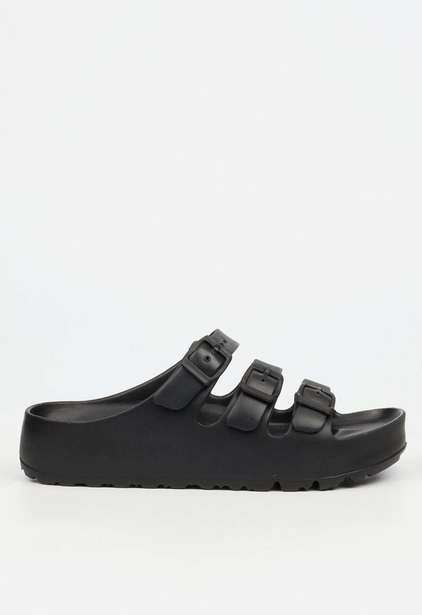 Viabeach - Myla 1 triple buckle sandal - black