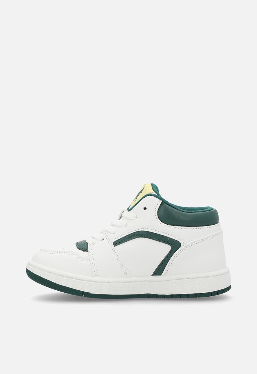 POLO - Boys Mixed Panelled  Sneaker  - White