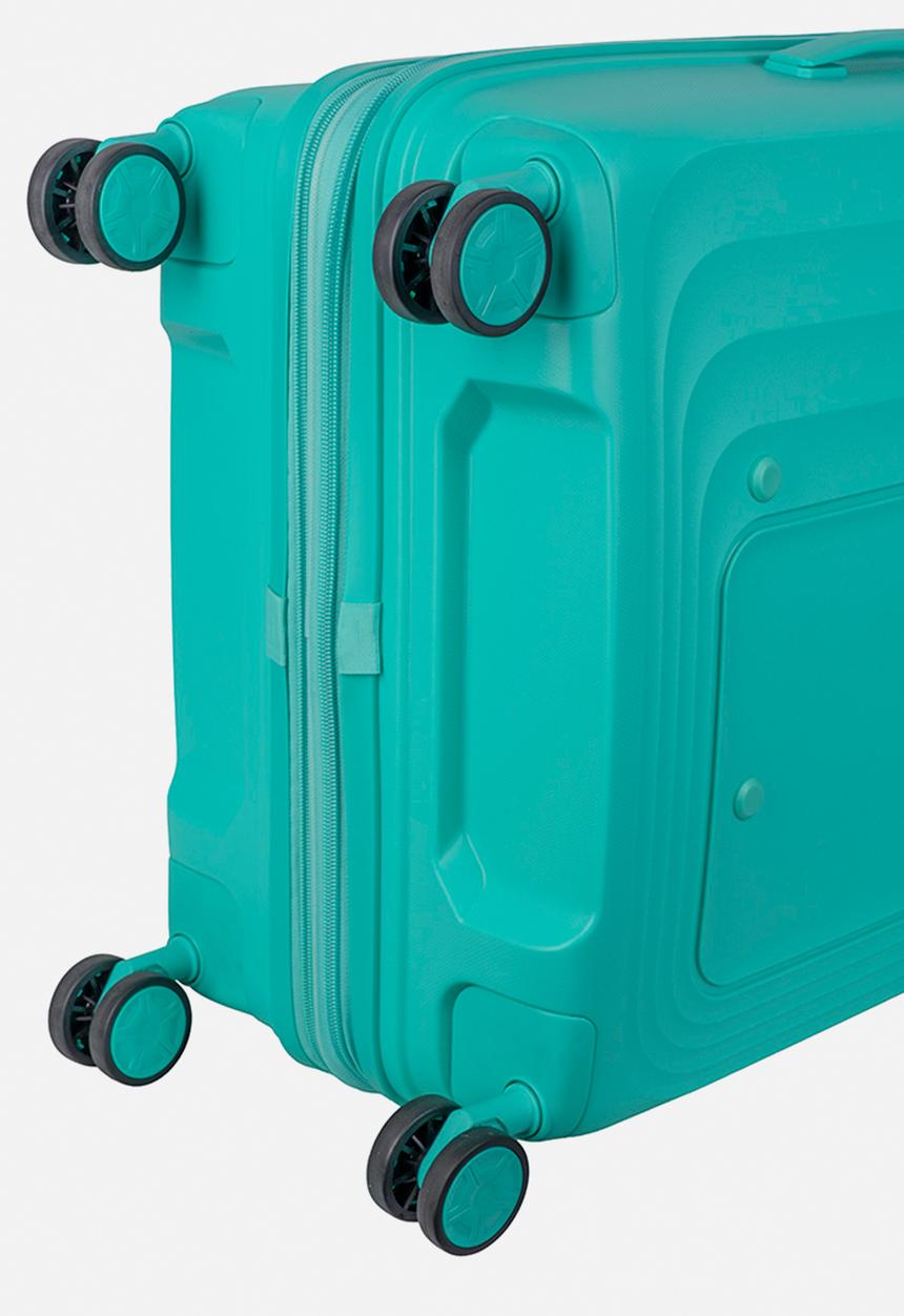 Cellini - Medium Trolley Case - Aqua Green