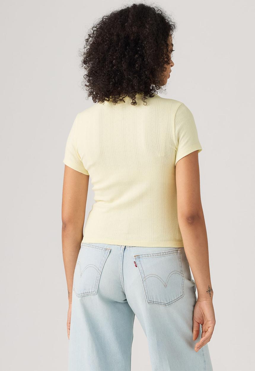Levi’s® - Dry Goods Pointelle S/S Henley - Pear Sorbet