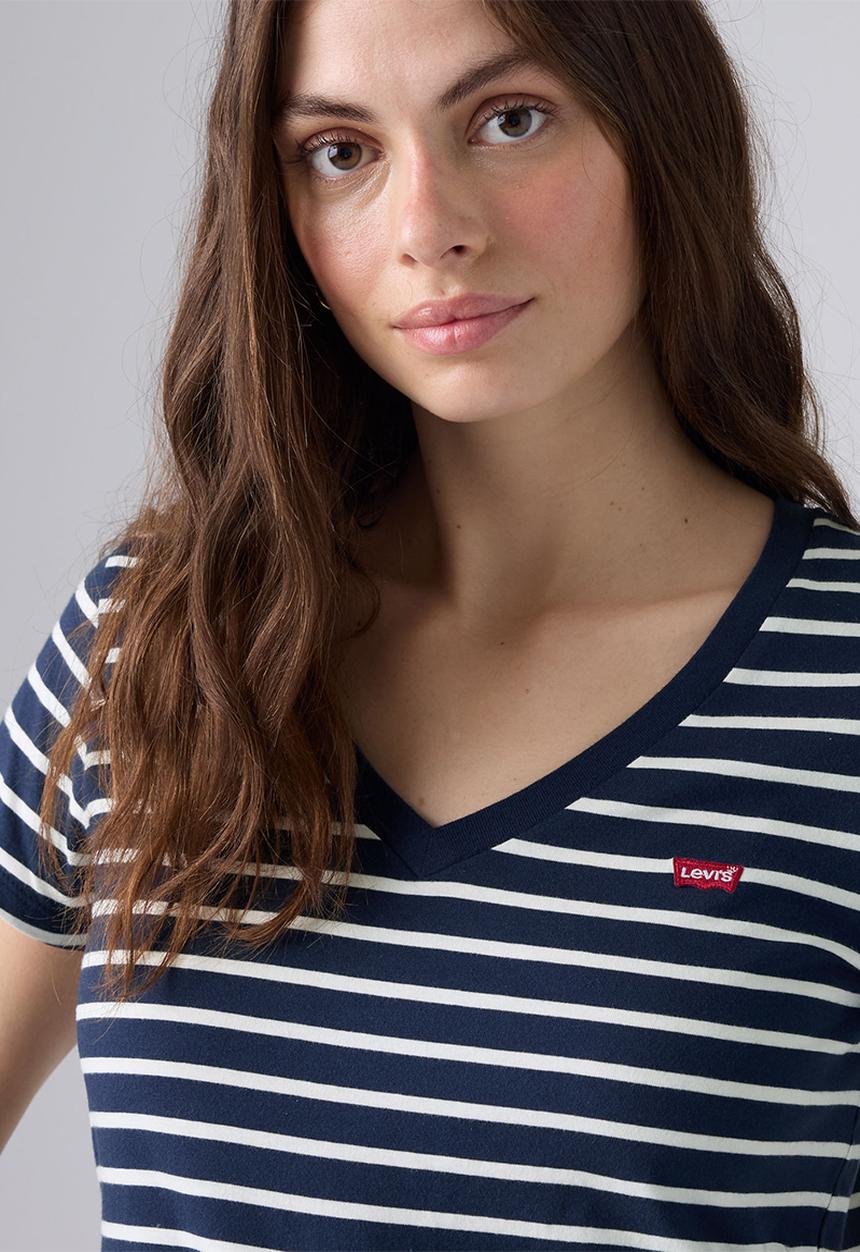 Levi’s® - Perfect Vneck - Emily Stripe Navy Blazer Jersey