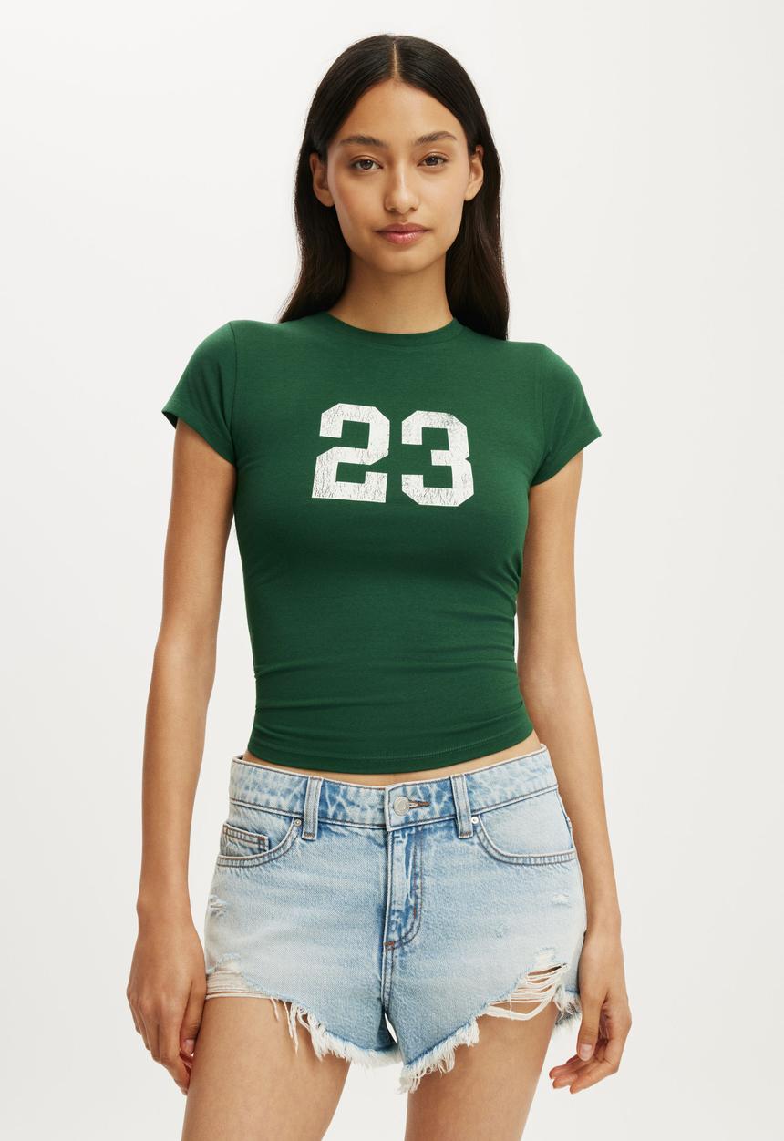 Cotton On - All Day Graphic Tee - 23/Heritage Green