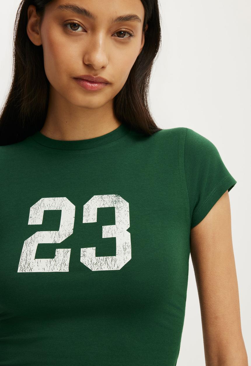 Cotton On - All Day Graphic Tee - 23/Heritage Green