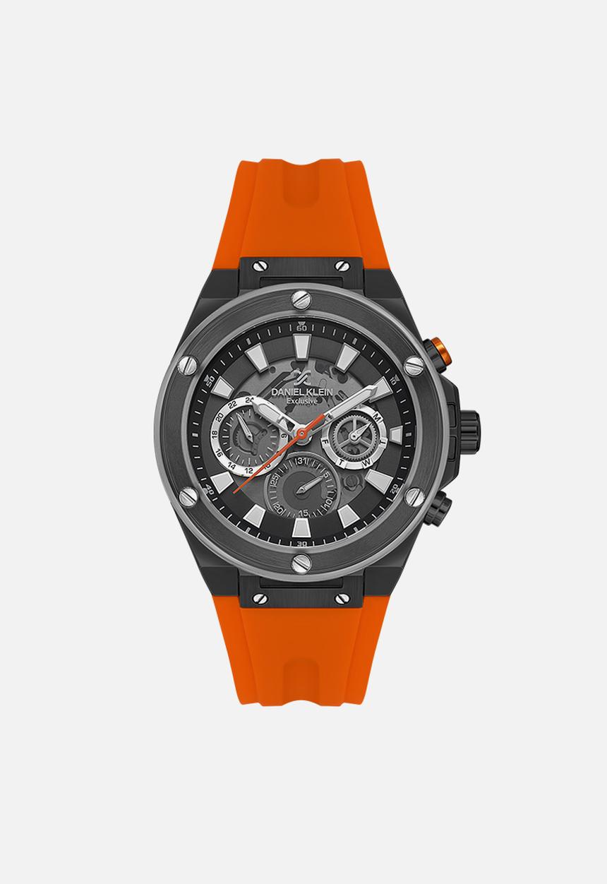 Daniel Klein - DK113889-6 Watch - Black & Orange