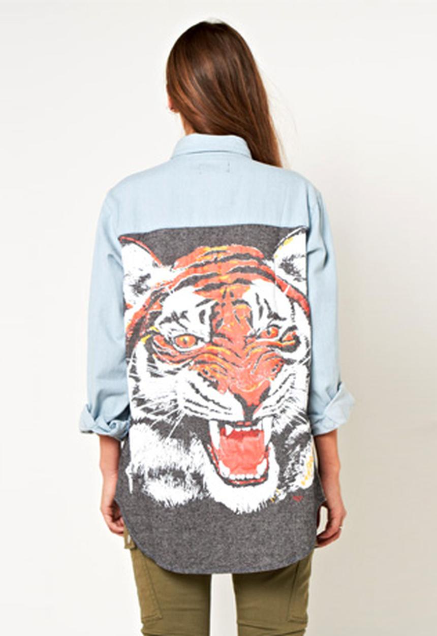 MINKPINK Fashion - Tiger Army Shirt – Multi