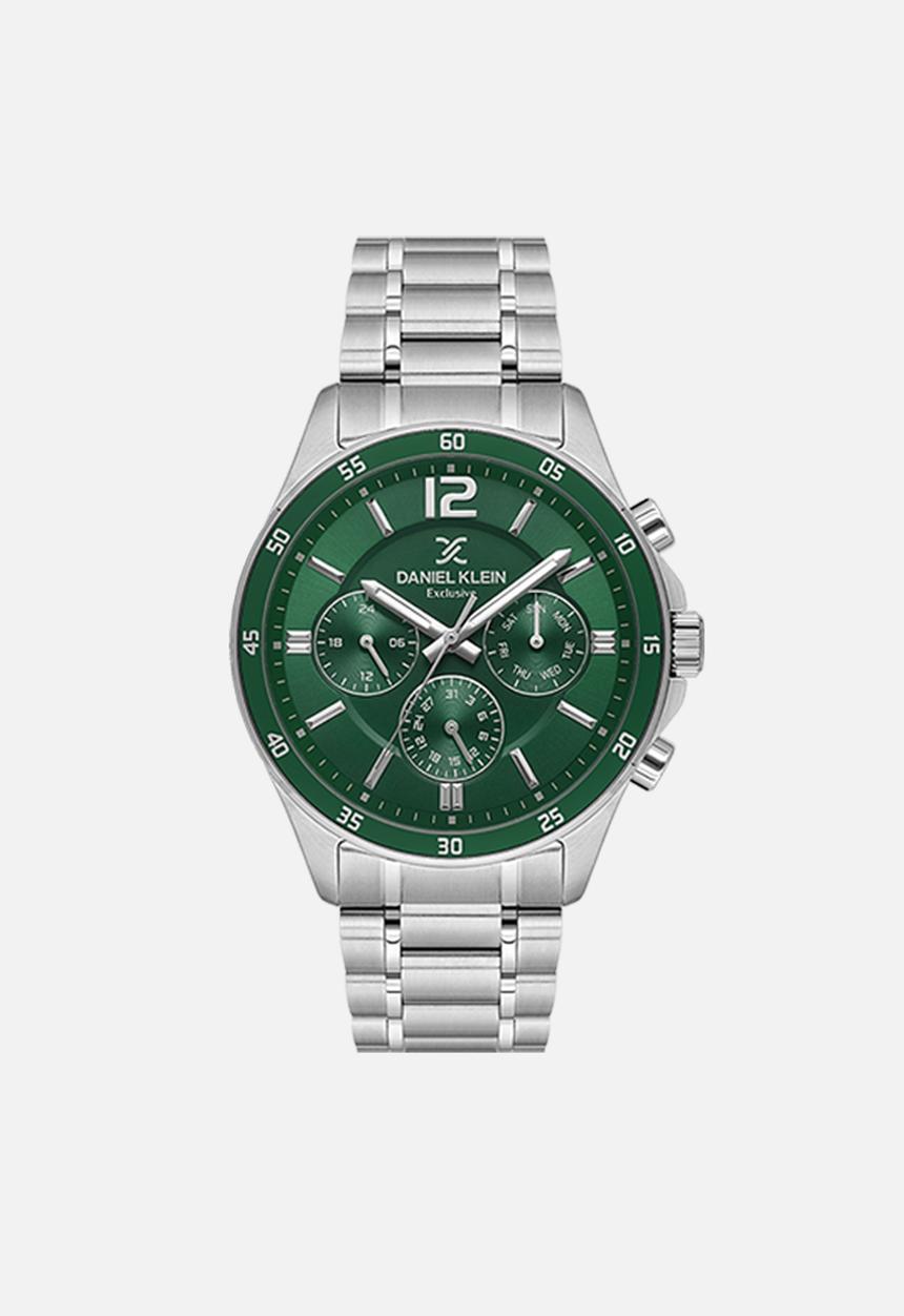 Daniel Klein - DK113972-3 Watch - Silver & Green 