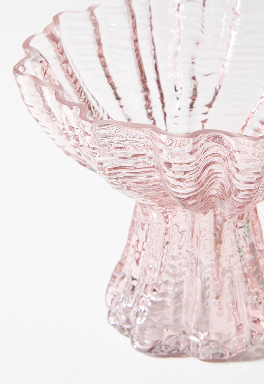 Sixth Floor - Shell Glass vase - Pink