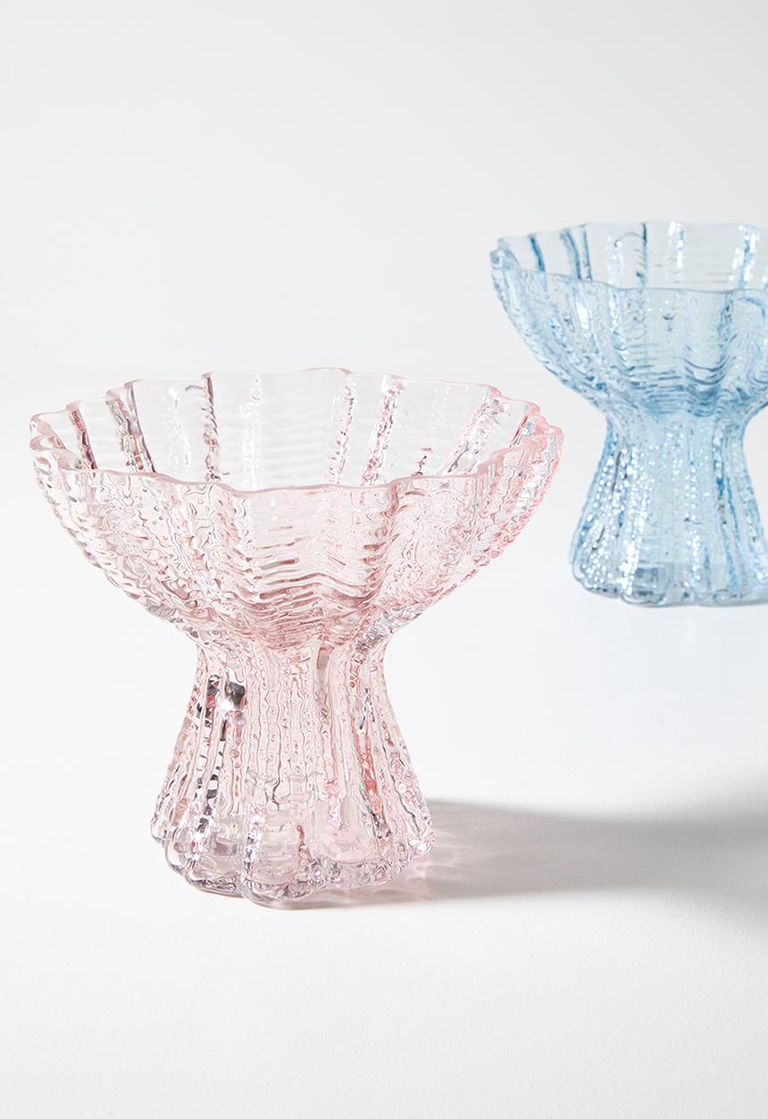 Sixth Floor - Shell Glass vase - Pink