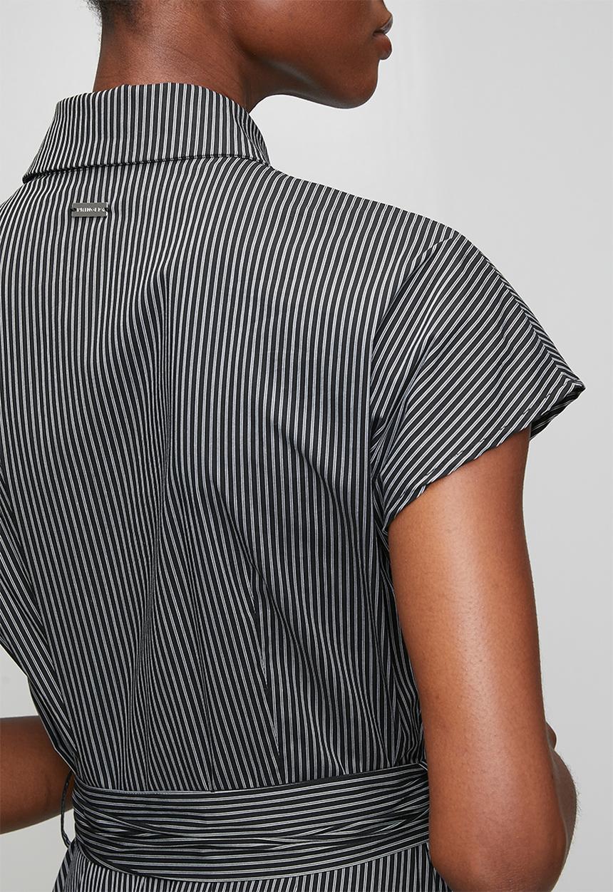 Pringle of Scotland - Pringle Amalia Striped Dress  - Black