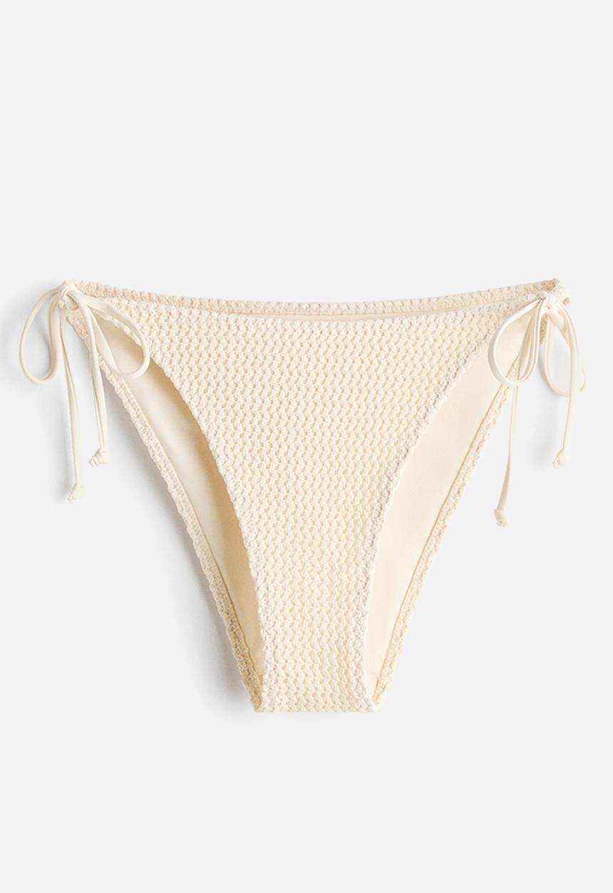 H&M - Tie tanga bikini bottoms - cream
