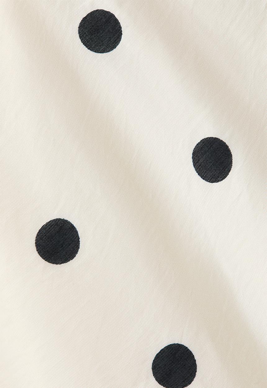 H&M - Flounced halterneck dress - cream/polka dot