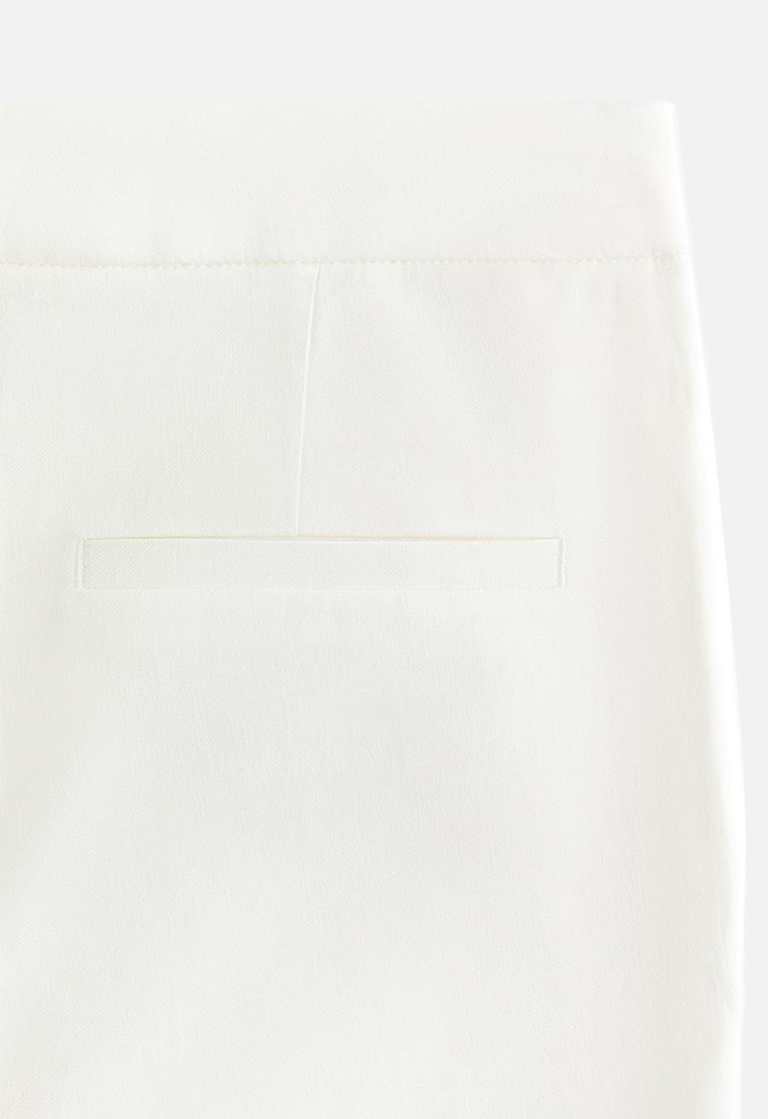 H&M - Linen-blend tailored trousers - white