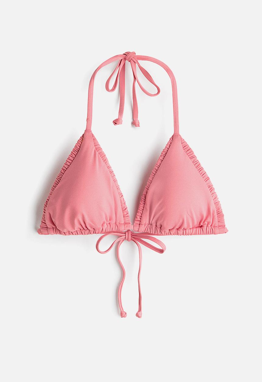 H&M - Padded triangle bikini top  - pink