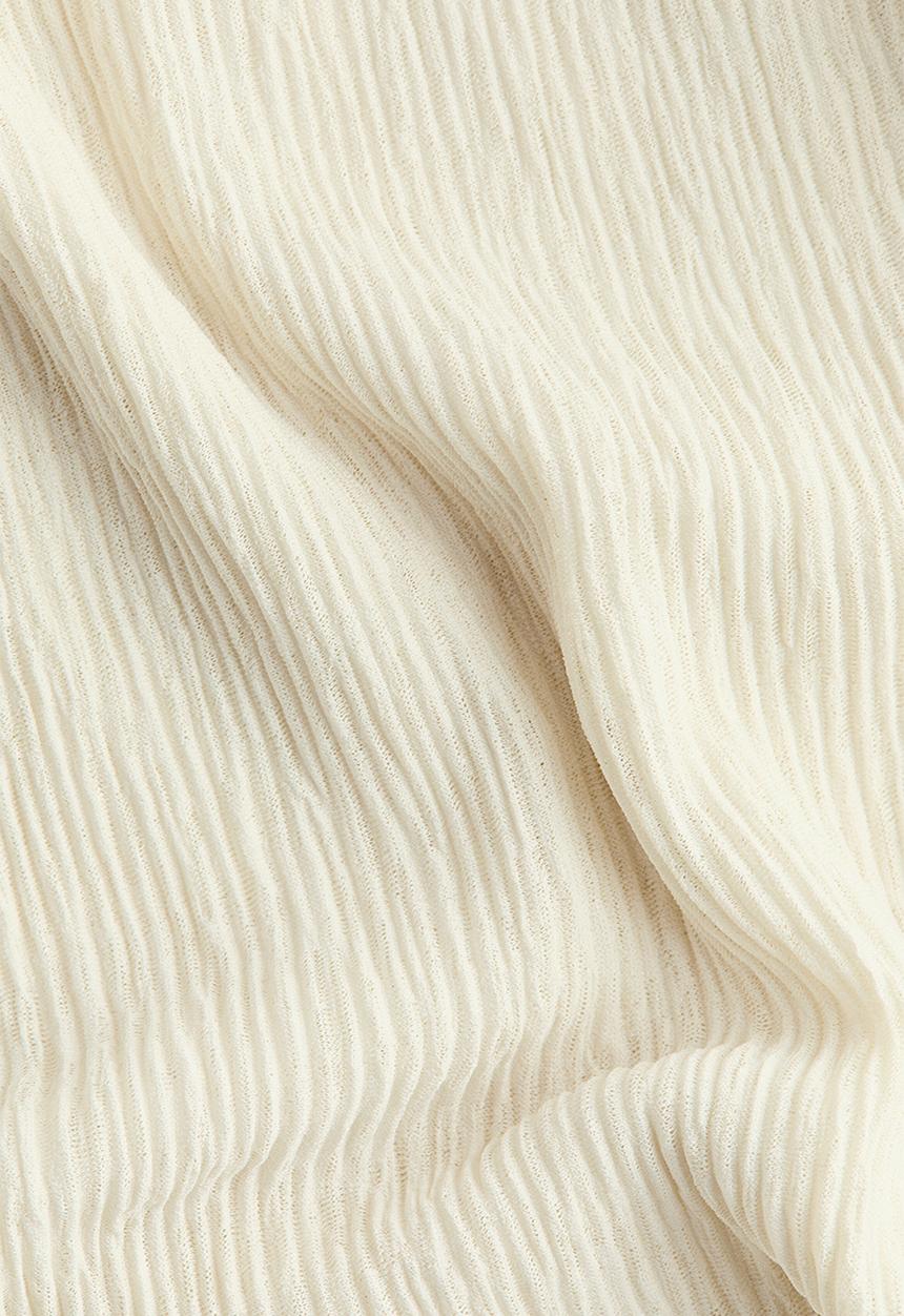 H&M - Scarf-detail top - light beige