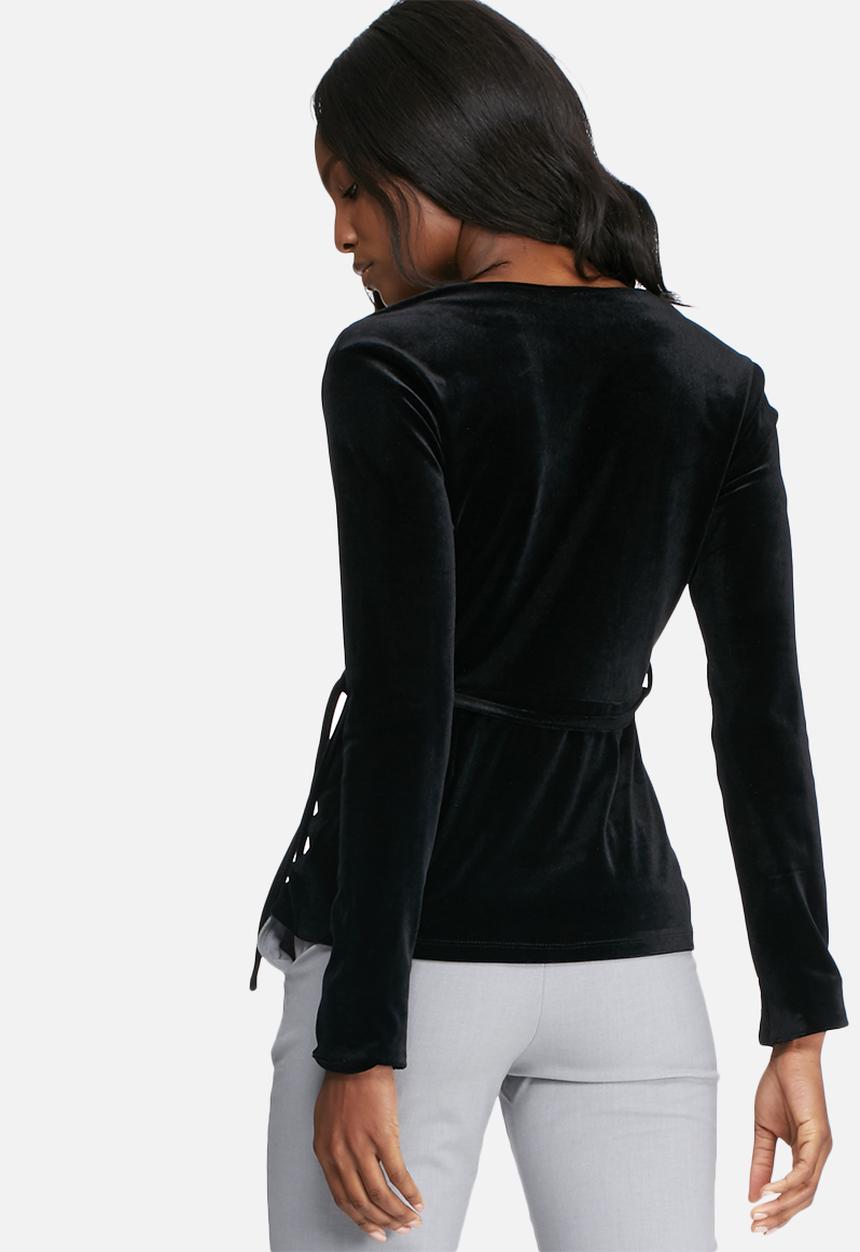 dailyfriday - Velvet wrap blouse