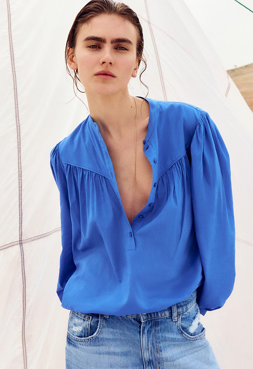 H&M - Oversized blouse - blue